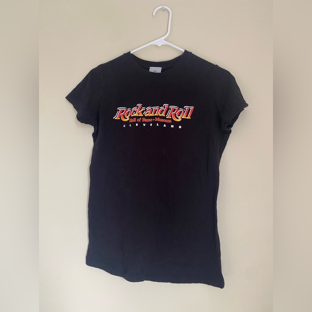 Rock and Roll Hall of Fame Women’s Black T-Shirt